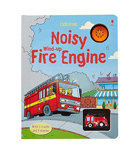 Noisy fire engine interactive play book for children