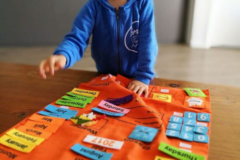 My First Interactive Kids Calendar Craft Ideas